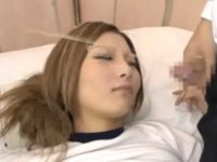 ものすごい大量発射6連発！寝てる女の子に勝手にぶっかけてあまりの勢いに顔がピクッ