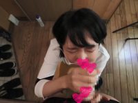 ＼女子アナの弘中綾香似？／小生意気で可愛い後輩ユウのゲリラフェラ玄関でフェラ顔射編